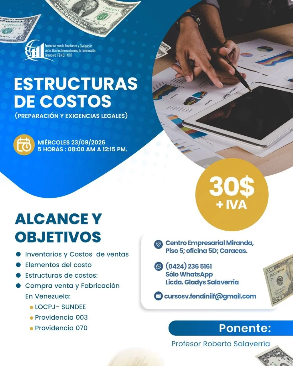 Estructuras de Costos (Preparación y Exigencias Legales)