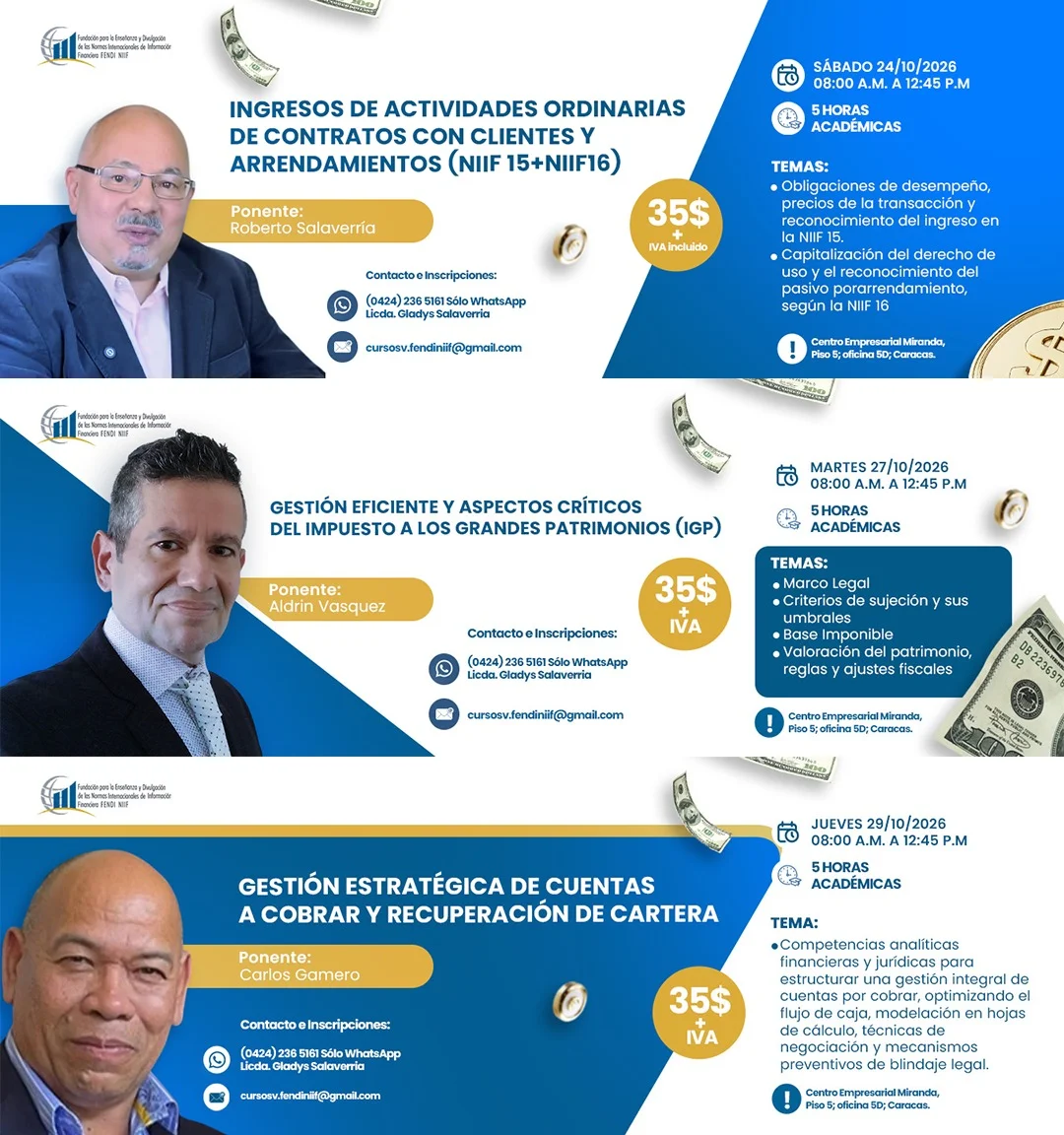 Resumen de Cursos Presenciales